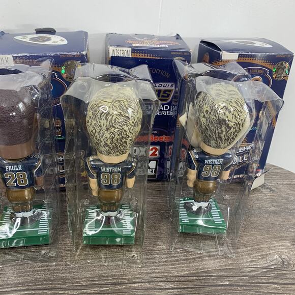 2002 St. Louis Rams Hardee's Bobblehead Lot Of 4 Pace Wistrom Faulk - Picture 6 of 12
